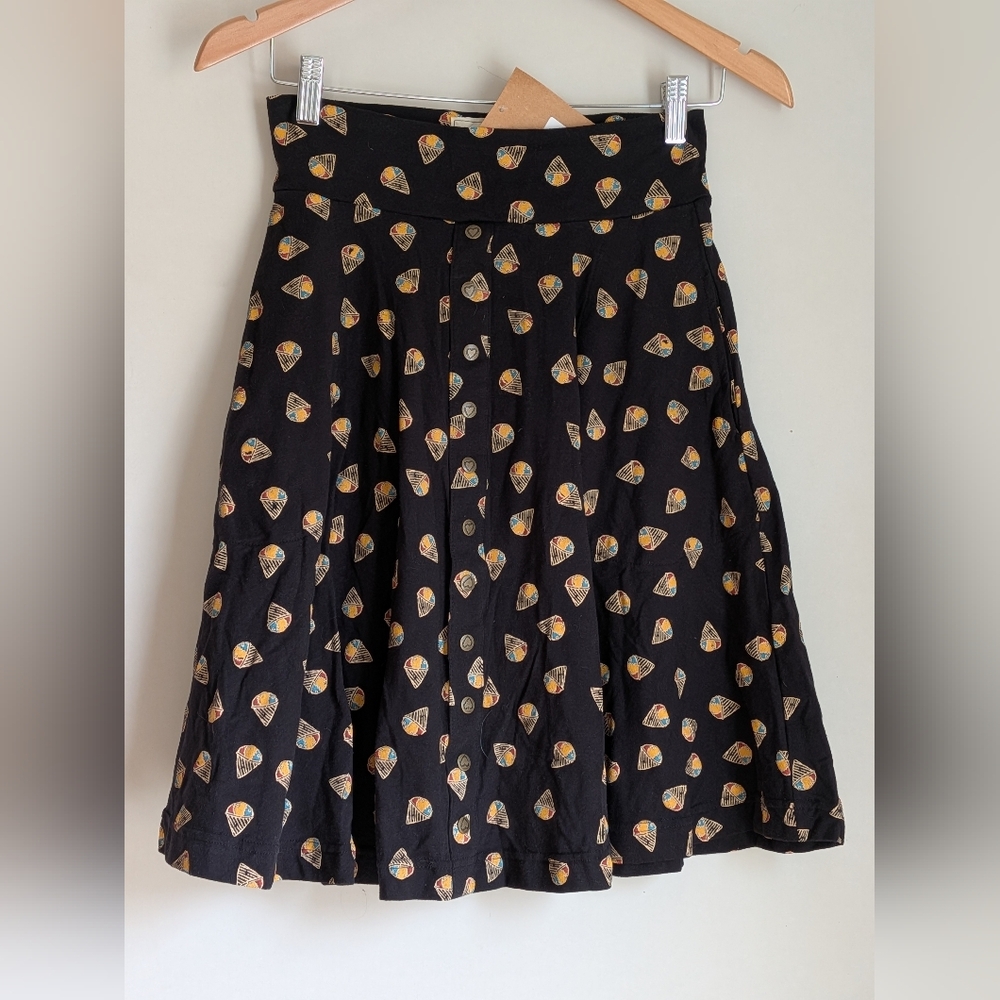 Effies Heart Hiking Skirt Snowcone Print Sz-M